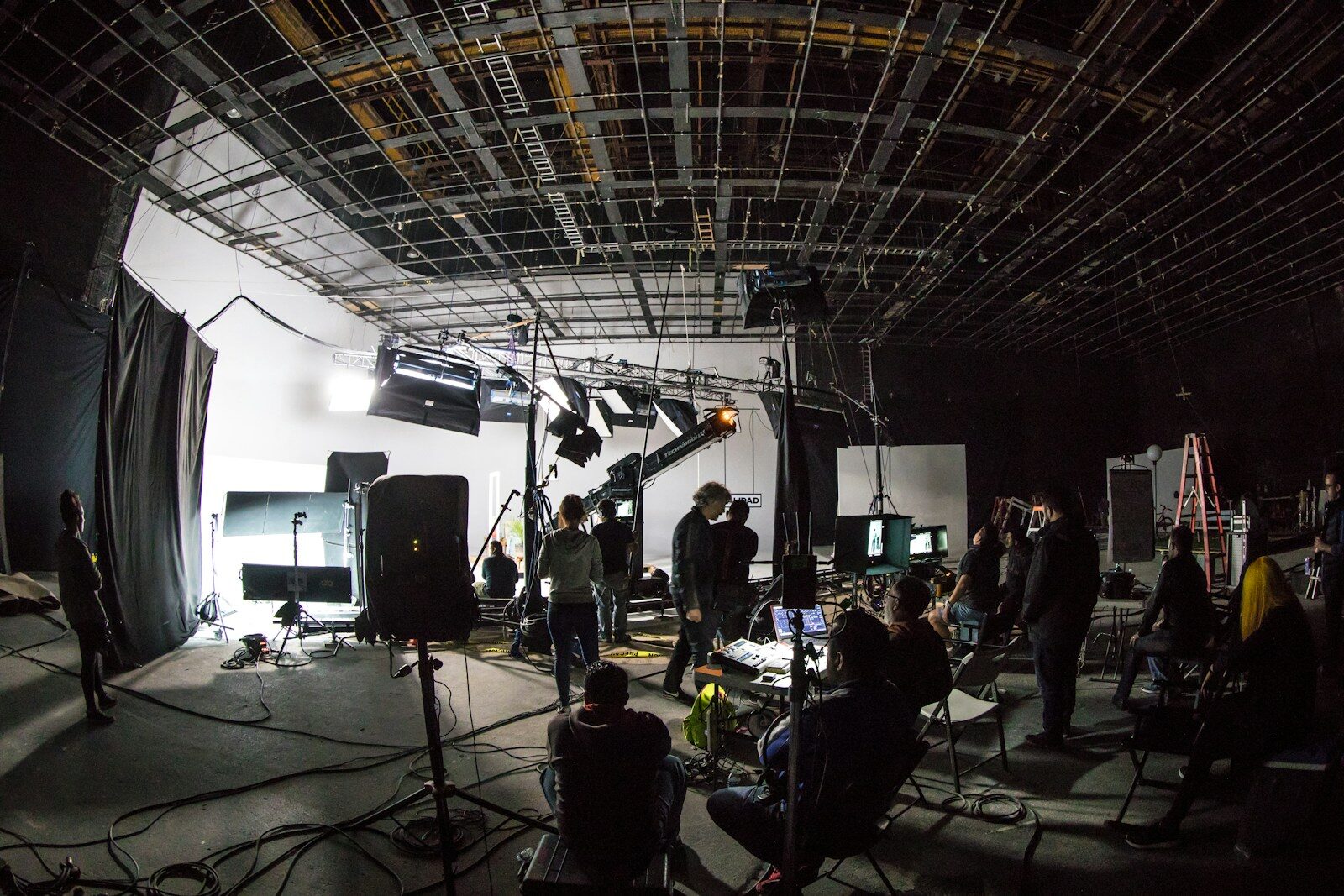 Photo by Brands&People the reality of a film set for actors starting an acting career